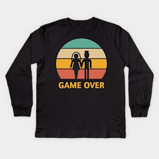 Game Over / Sunset (Stag Party / Hen Night) Kids Long Sleeve T-Shirt